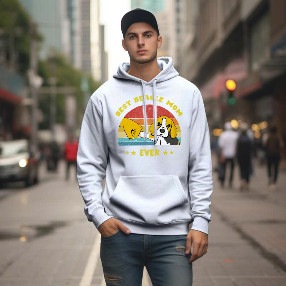Best Beagle Mom Ever Shirt Beagle Lover Vintage Hoodie Gift For Womens