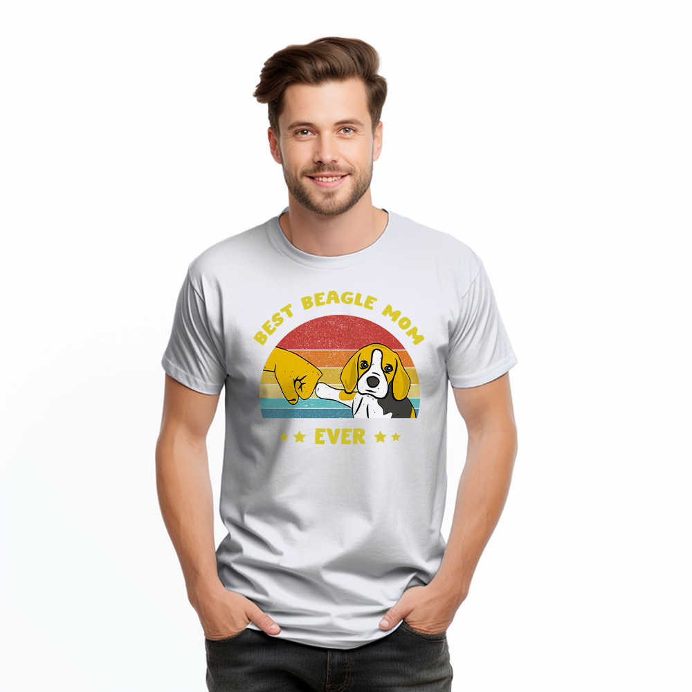 Best Beagle Mom Ever Shirt Beagle Lover Vintage T Shirt Gift For Womens