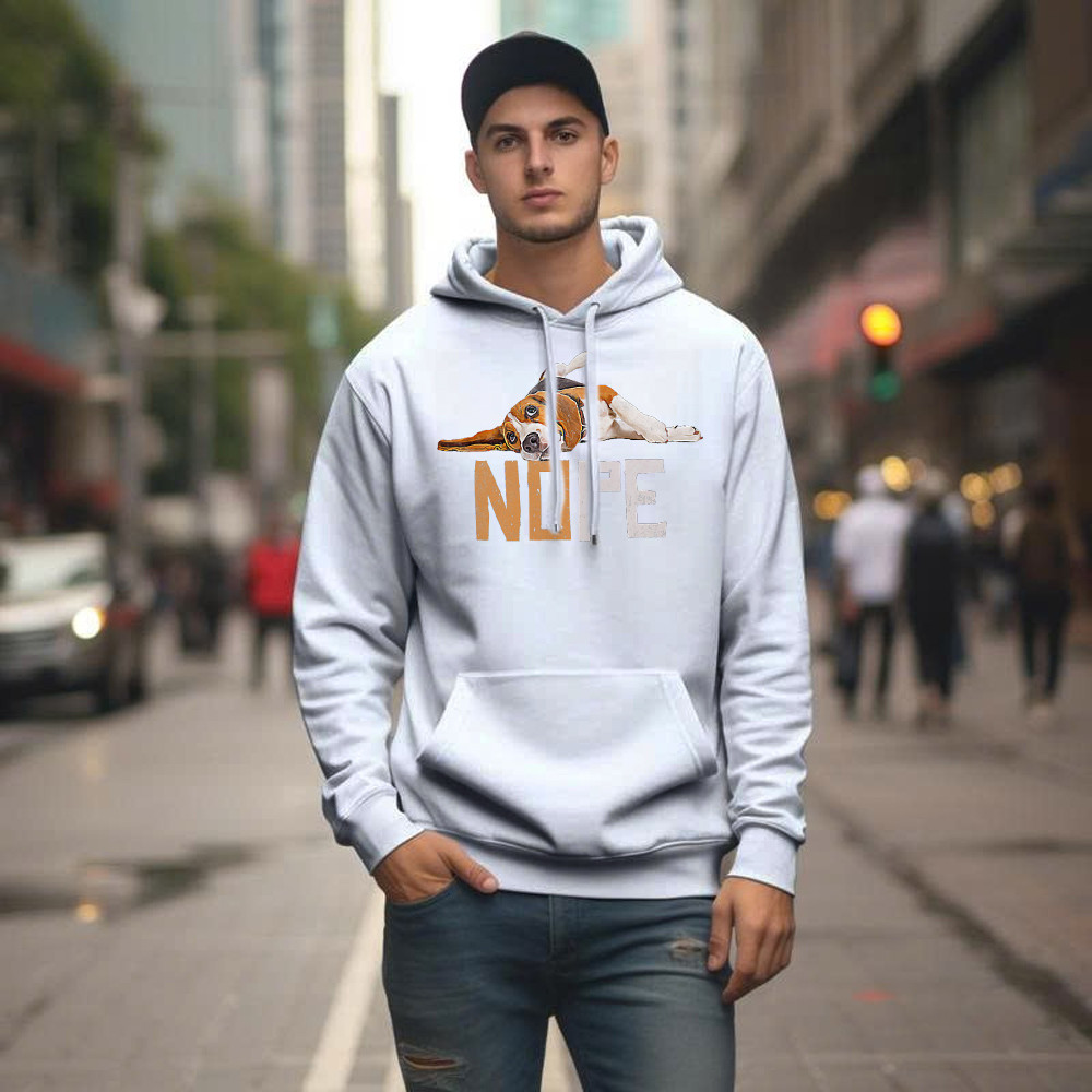 Lazy Beagle Nope Shirt Vintage Fun Hoodie Designs Beagle Owner Gifts